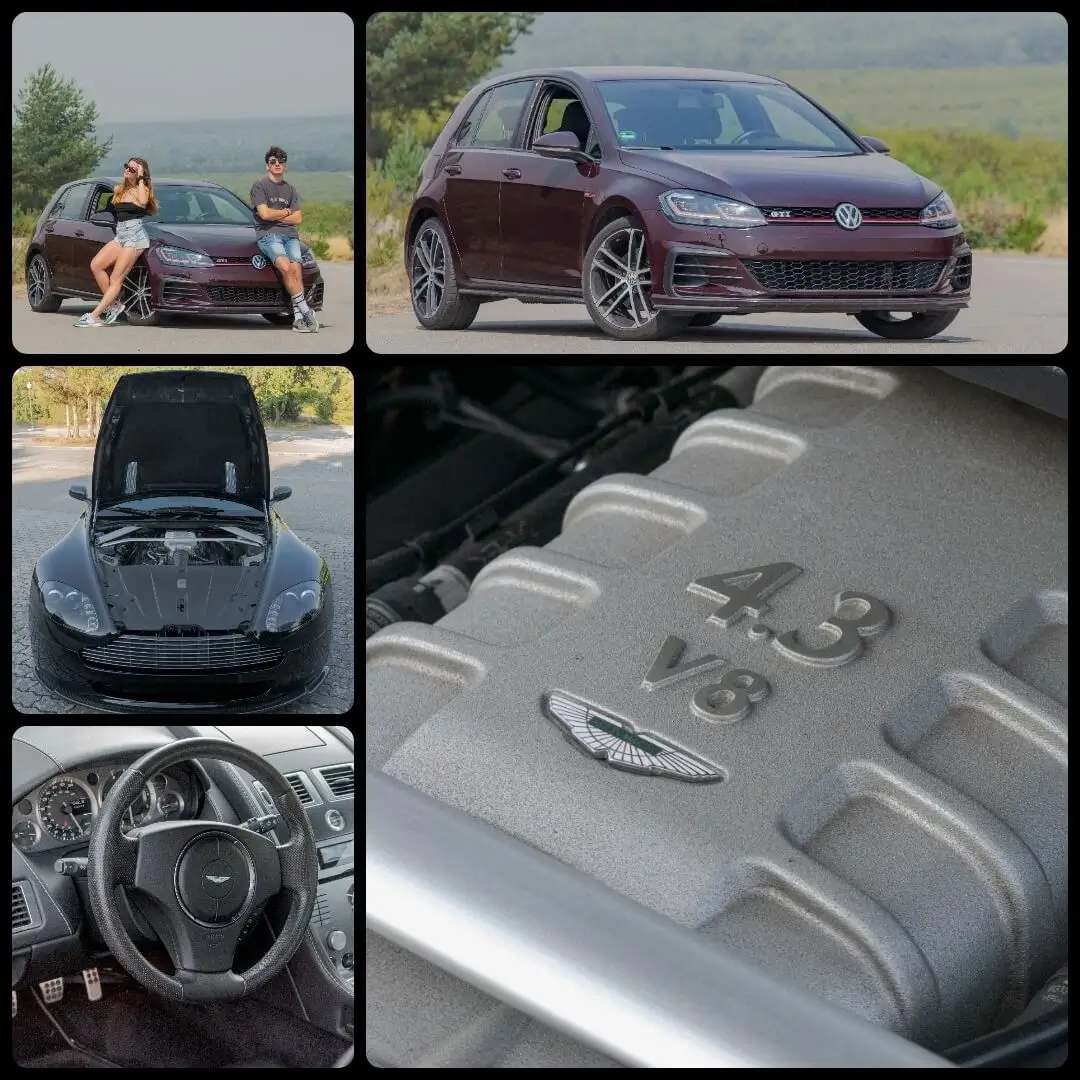 Sesiones de fotos, volkswagen golf gti zamora y Aston Martin Vantage Burgos.